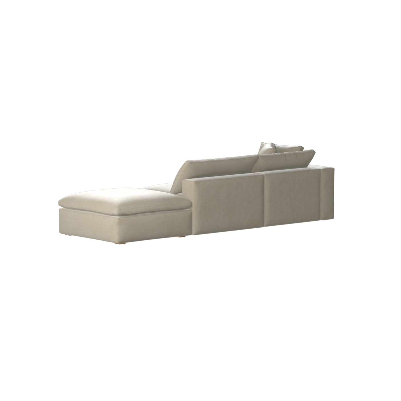 Ari modulares Ecksofa mit Sitzhocker