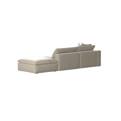 Ari modulares Ecksofa mit Sitzhocker