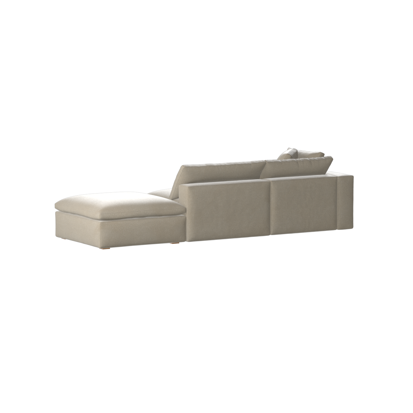 Ari modulares Ecksofa mit Sitzhocker
