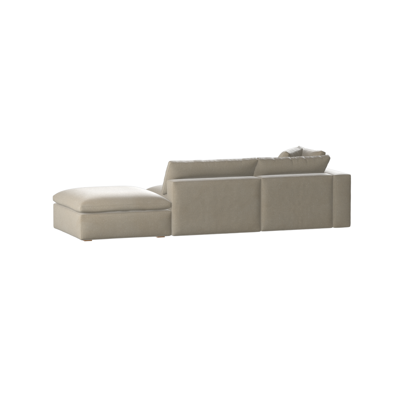 Ari modulares Ecksofa mit Sitzhocker