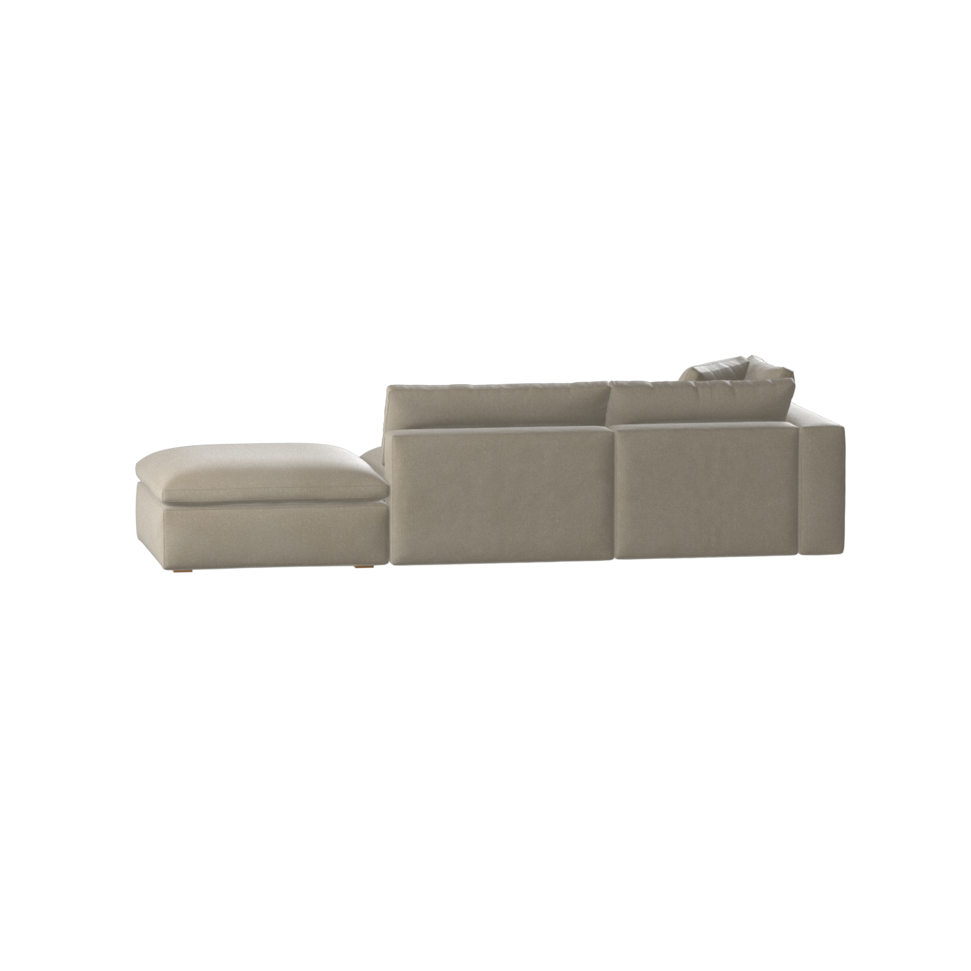 Ari modulares Ecksofa mit Sitzhocker