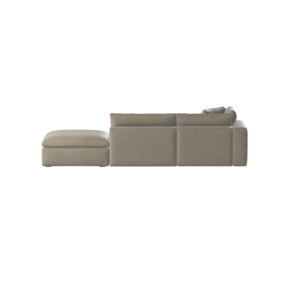 Ari modulares Ecksofa mit Sitzhocker