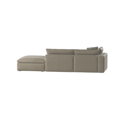 Ari modulares Ecksofa mit Sitzhocker
