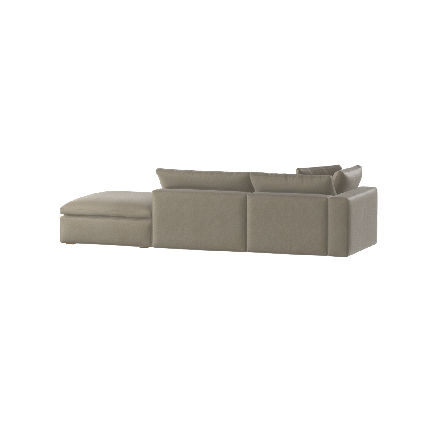 Ari modulares Ecksofa mit Sitzhocker