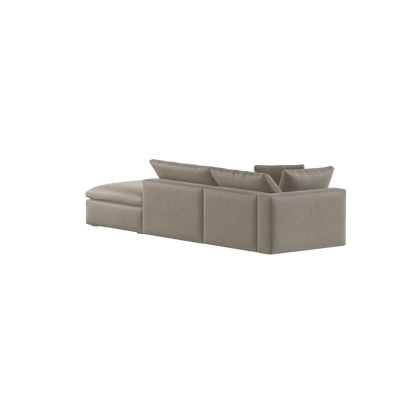 Ari modulares Ecksofa mit Sitzhocker