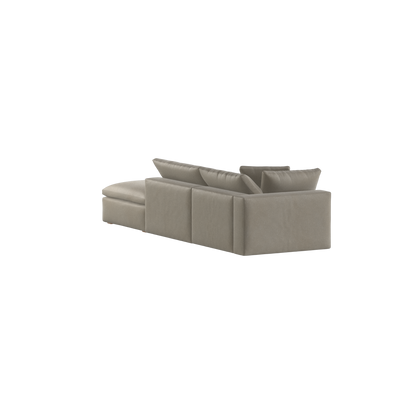 Ari modulares Ecksofa mit Sitzhocker