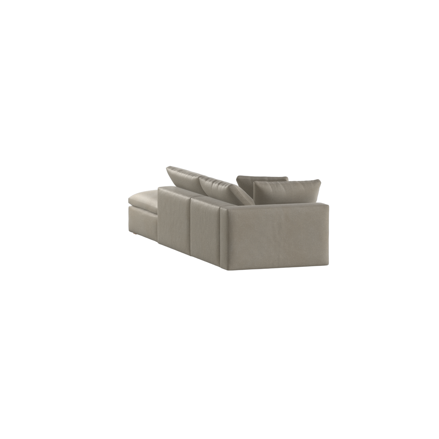 Ari modulares Ecksofa mit Sitzhocker