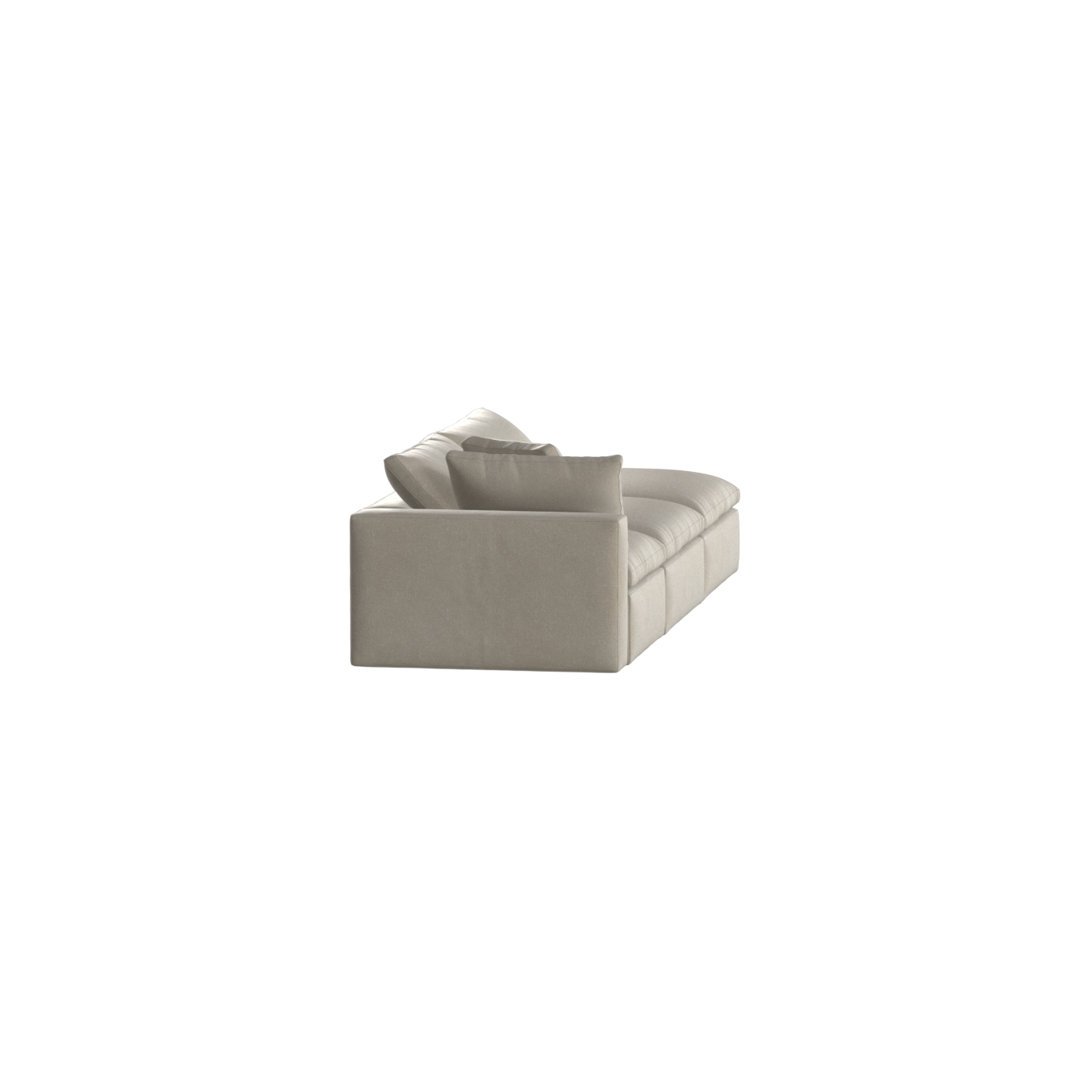 Ari modulares Ecksofa mit Sitzhocker