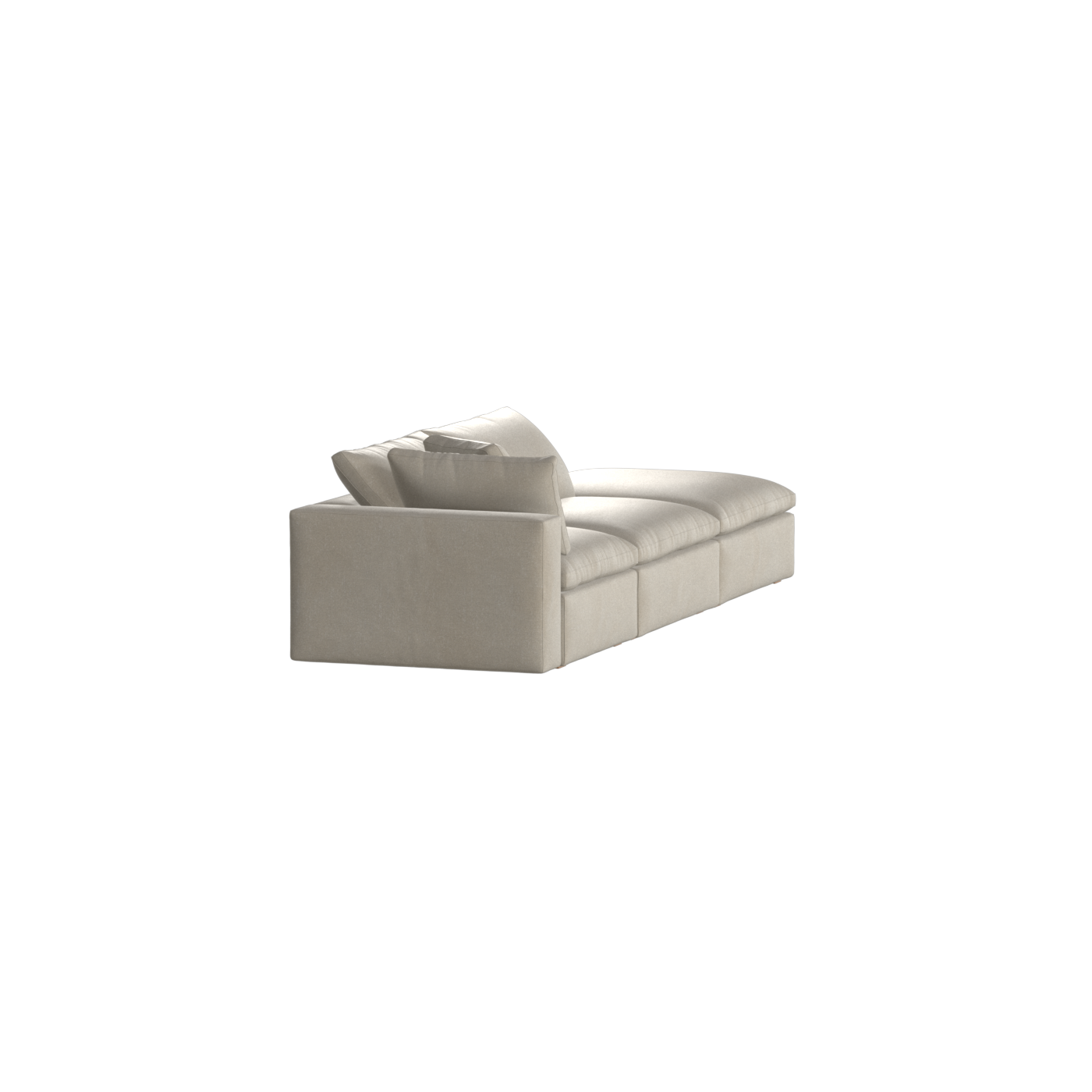 Ari modulares Ecksofa mit Sitzhocker