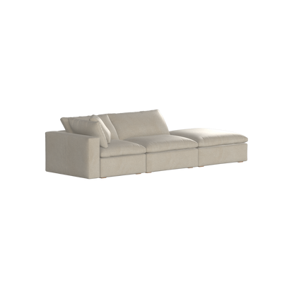 Ari modulares Ecksofa mit Sitzhocker