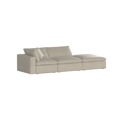 Ari modulares Ecksofa mit Sitzhocker