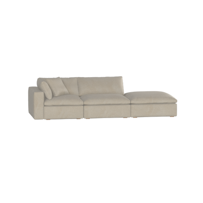 Ari modulares Ecksofa mit Sitzhocker