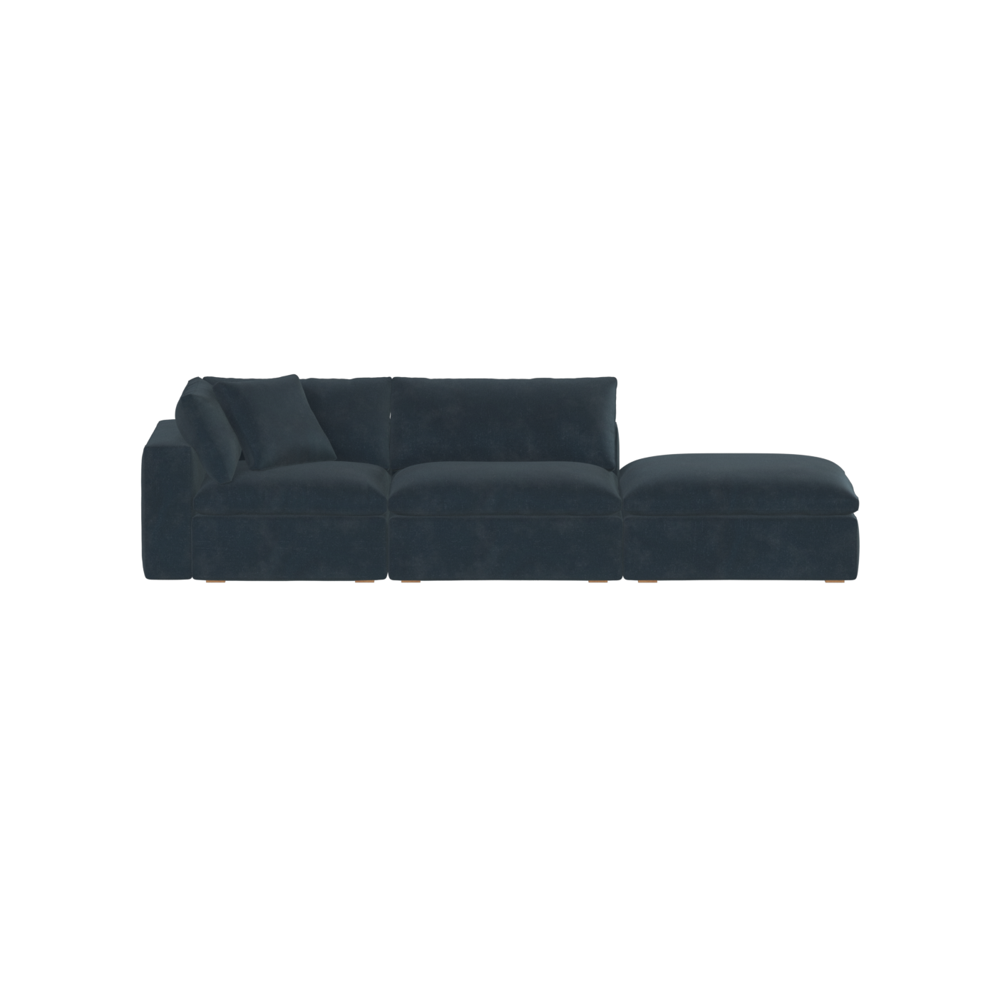 Ari modular corner Sofa with pouffe - Wide fabric range