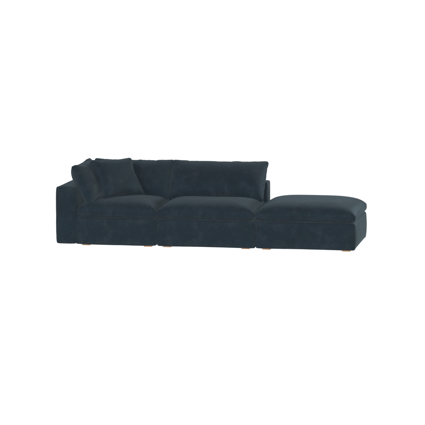 Ari modular corner Sofa with pouffe - Wide fabric range