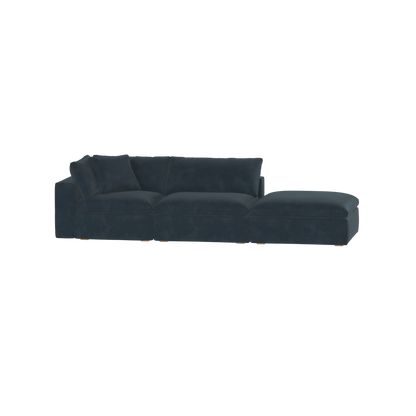 Ari modular corner Sofa with pouffe - Wide fabric range