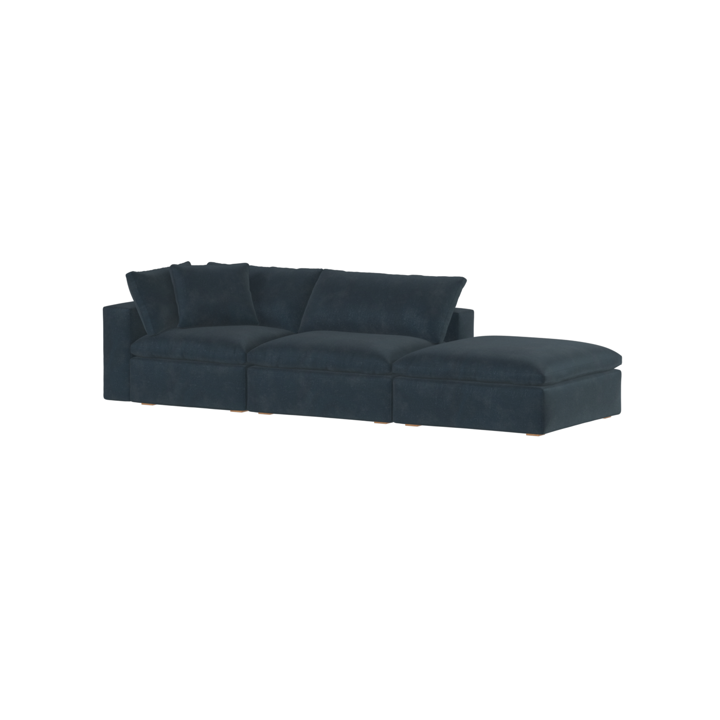 Ari modular corner Sofa with pouffe - Wide fabric range