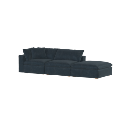 Ari modular corner Sofa with pouffe - Wide fabric range