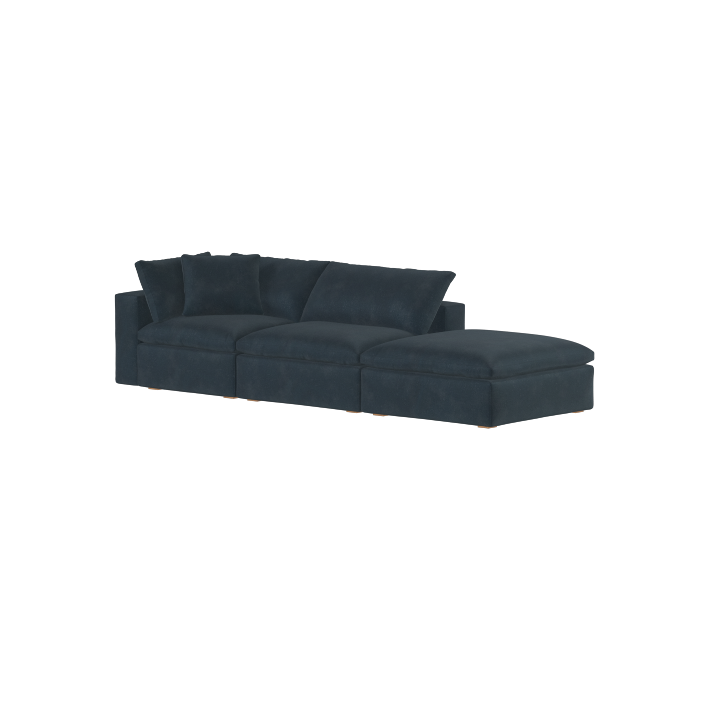 Ari modular corner Sofa with pouffe - Wide fabric range