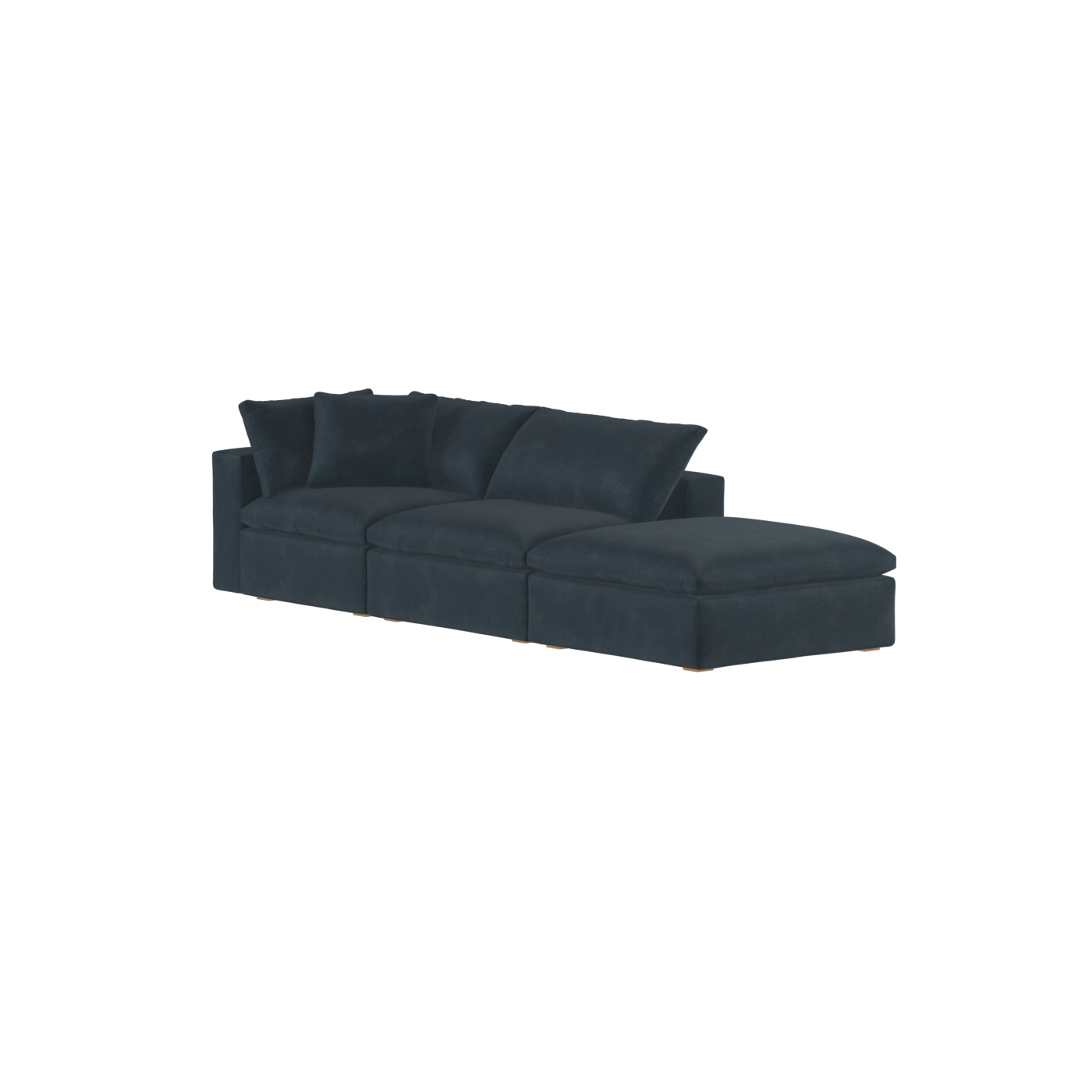 Ari modular corner Sofa with pouffe - Wide fabric range