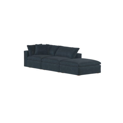 Ari modular corner Sofa with pouffe - Wide fabric range