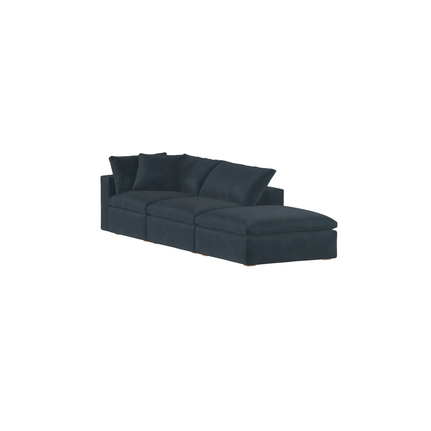 Ari modular corner Sofa with pouffe - Wide fabric range
