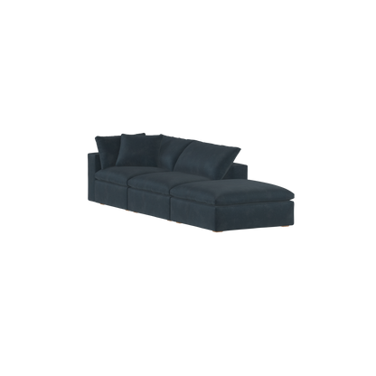 Ari modular corner Sofa with pouffe - Wide fabric range