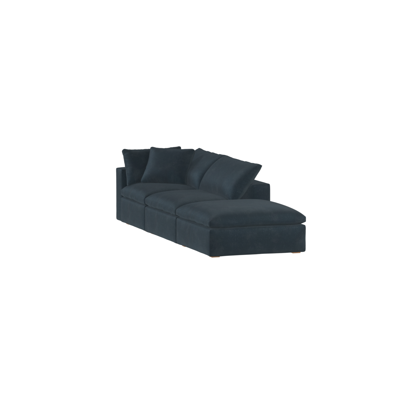 Ari modular corner Sofa with pouffe - Wide fabric range