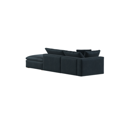 Ari modular corner Sofa with pouffe - Wide fabric range