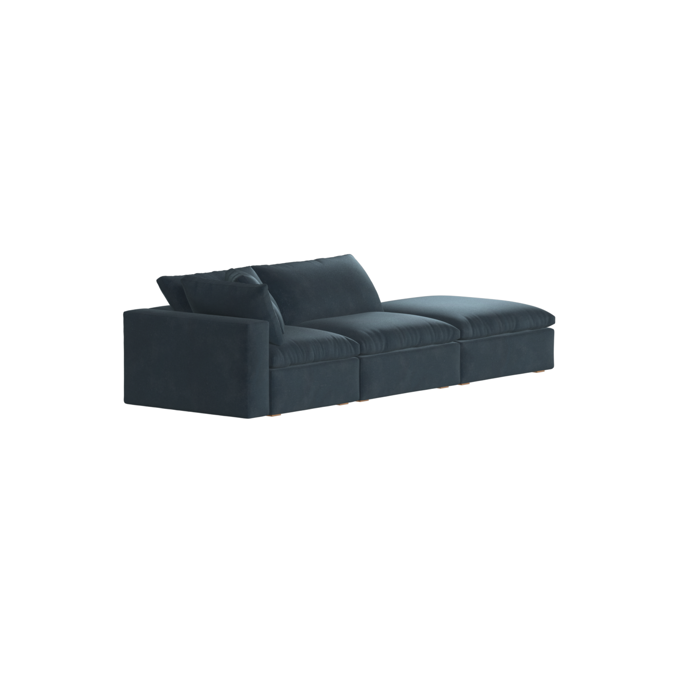Ari modular corner Sofa with pouffe - Wide fabric range