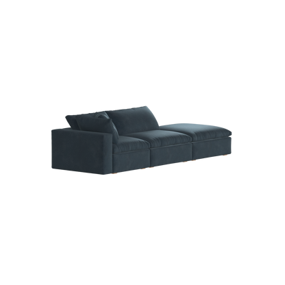 Ari modular corner Sofa with pouffe - Wide fabric range