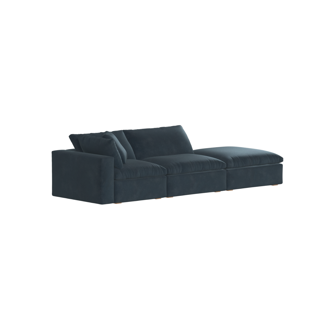 Ari modular corner Sofa with pouffe - Wide fabric range