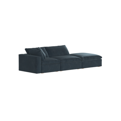Ari modular corner Sofa with pouffe - Wide fabric range