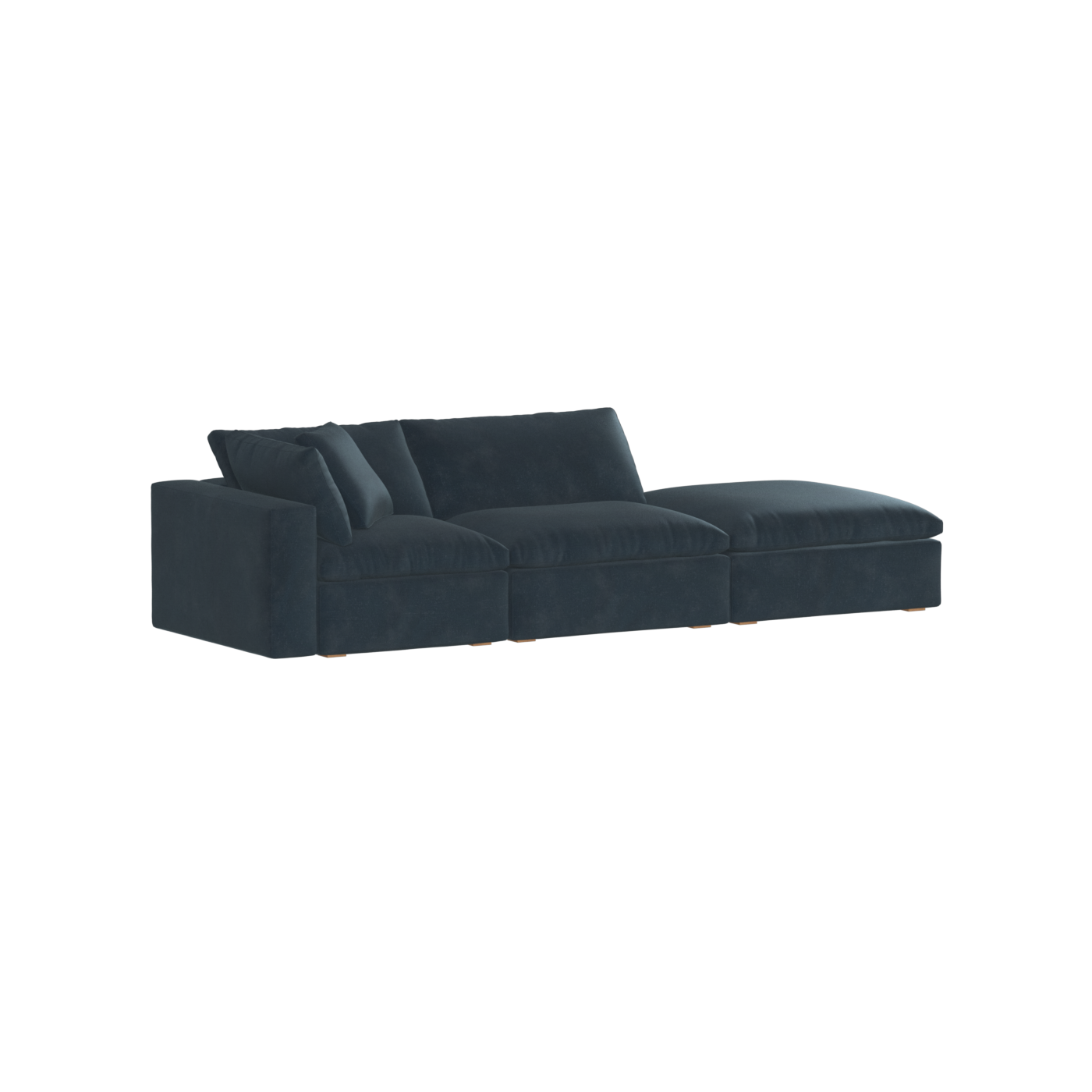 Ari modular corner Sofa with pouffe - Wide fabric range