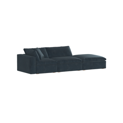 Ari modular corner Sofa with pouffe - Wide fabric range