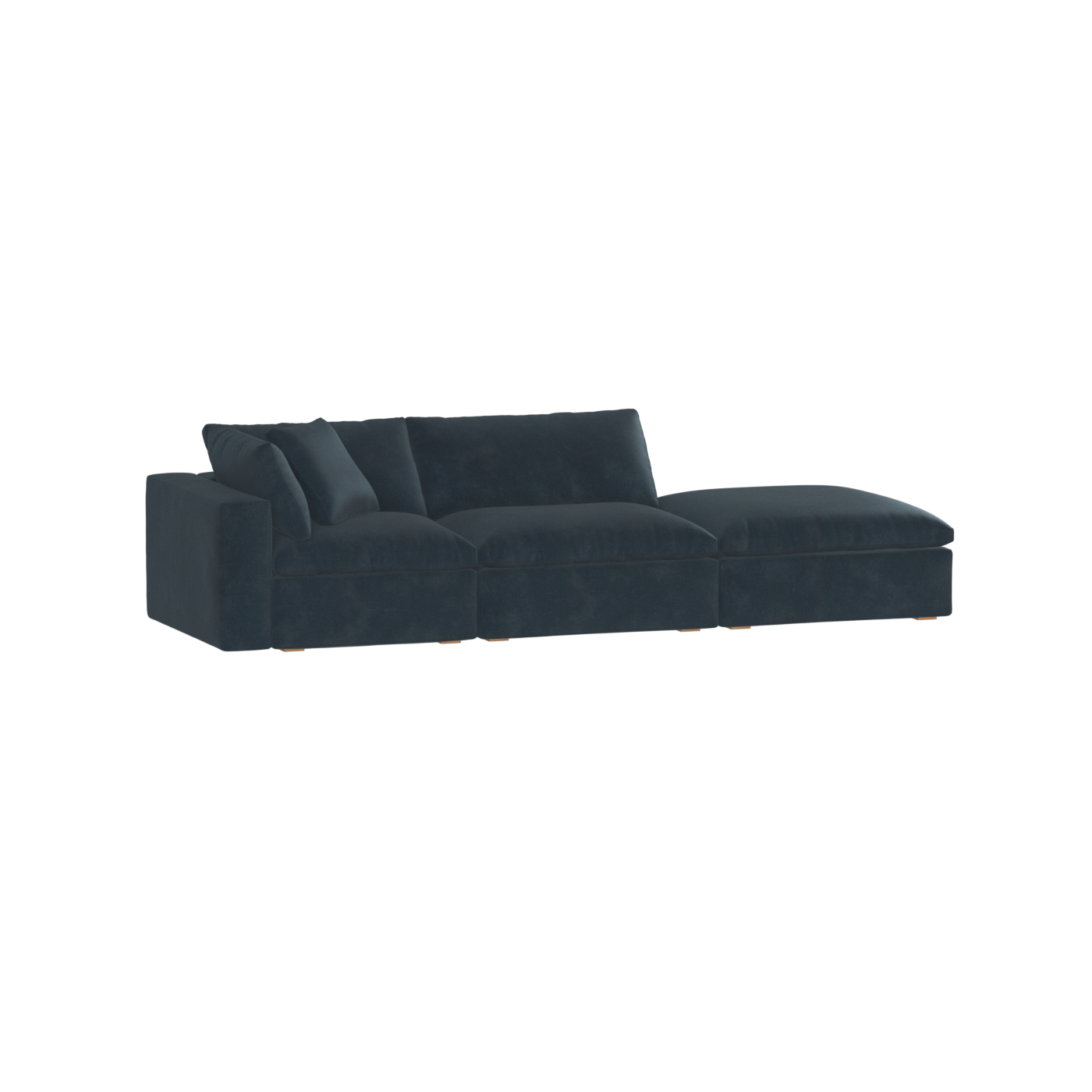 Ari modular corner Sofa with pouffe - Wide fabric range