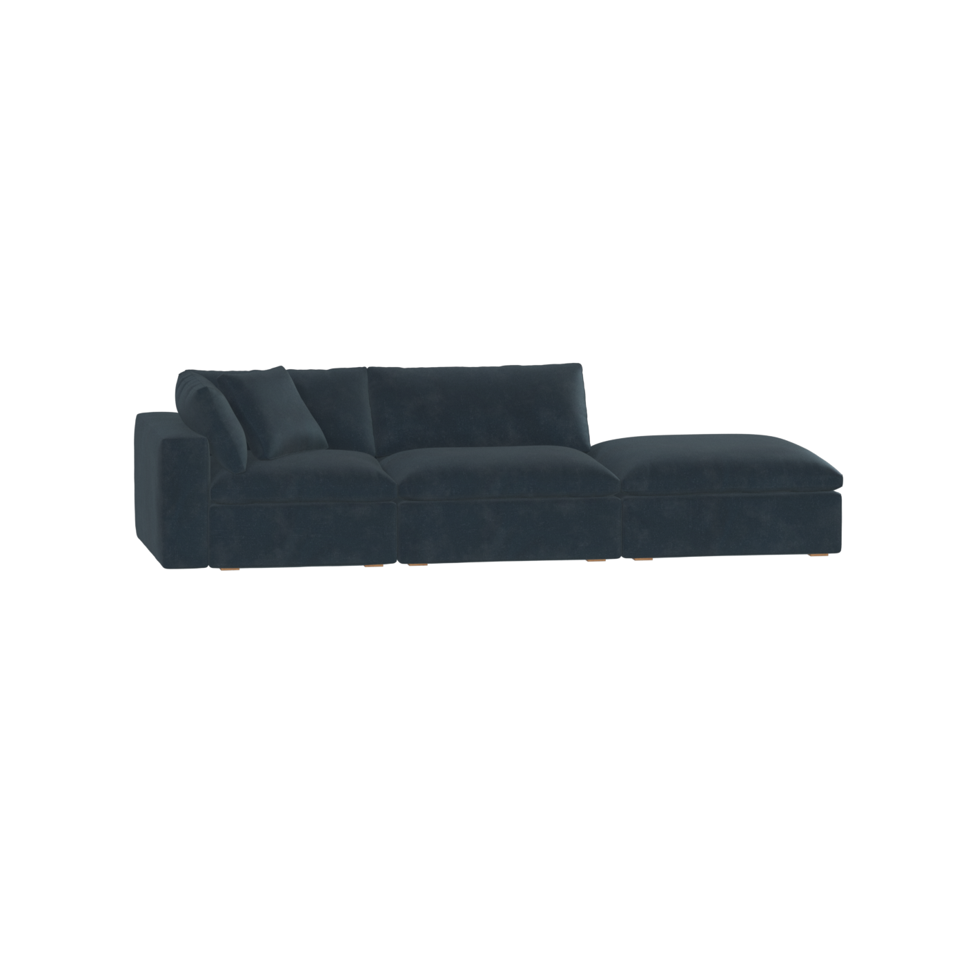 Ari modular corner Sofa with pouffe - Wide fabric range