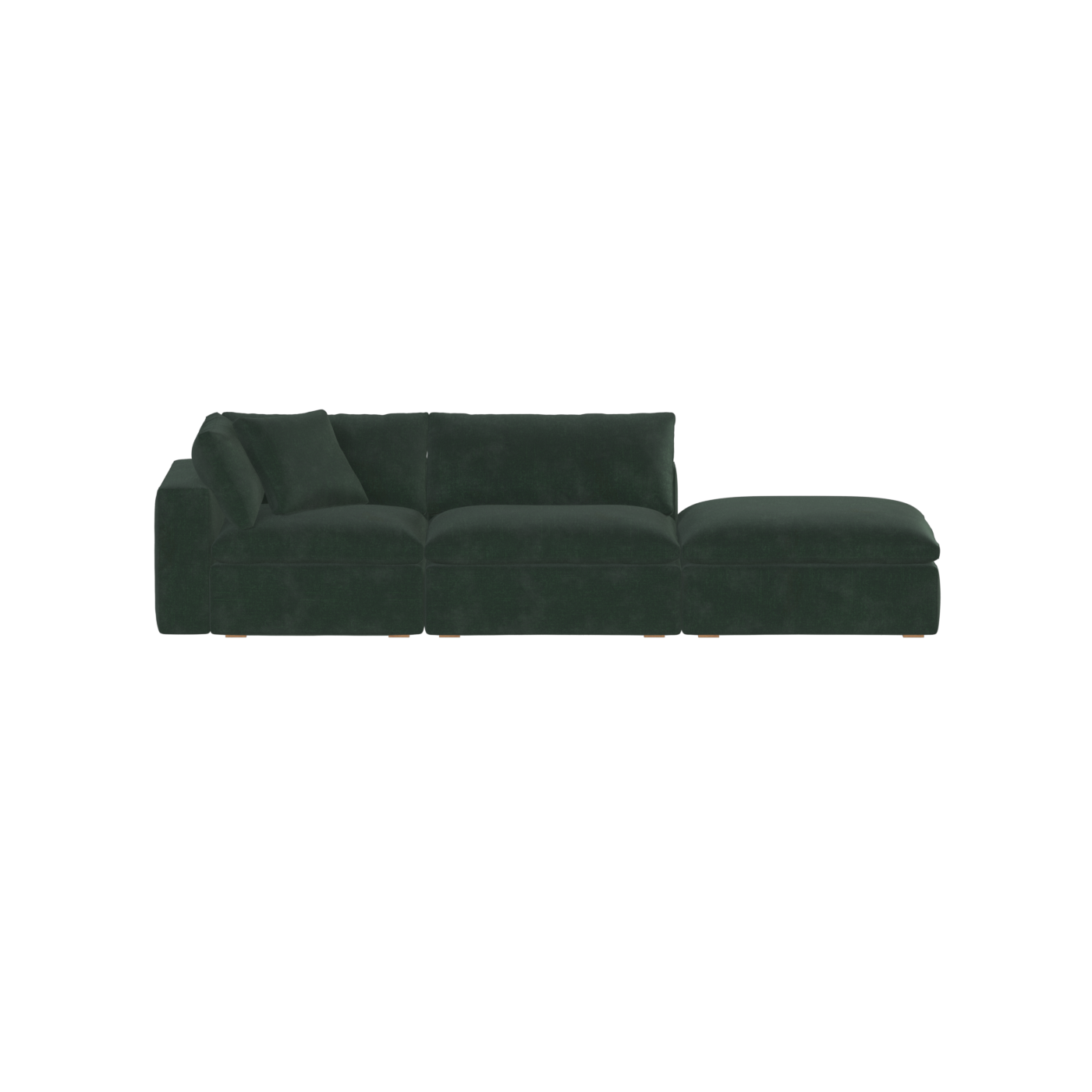 Ari modular corner Sofa with pouffe - Wide fabric range