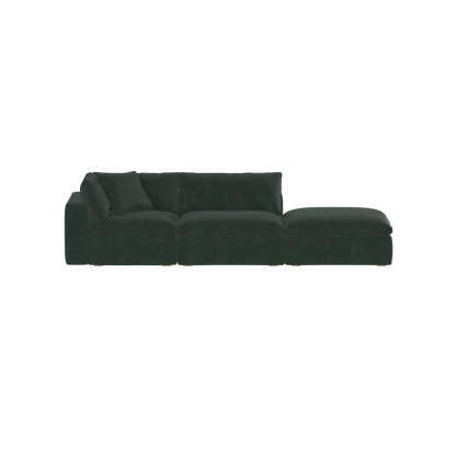 Ari modular corner Sofa with pouffe - Wide fabric range