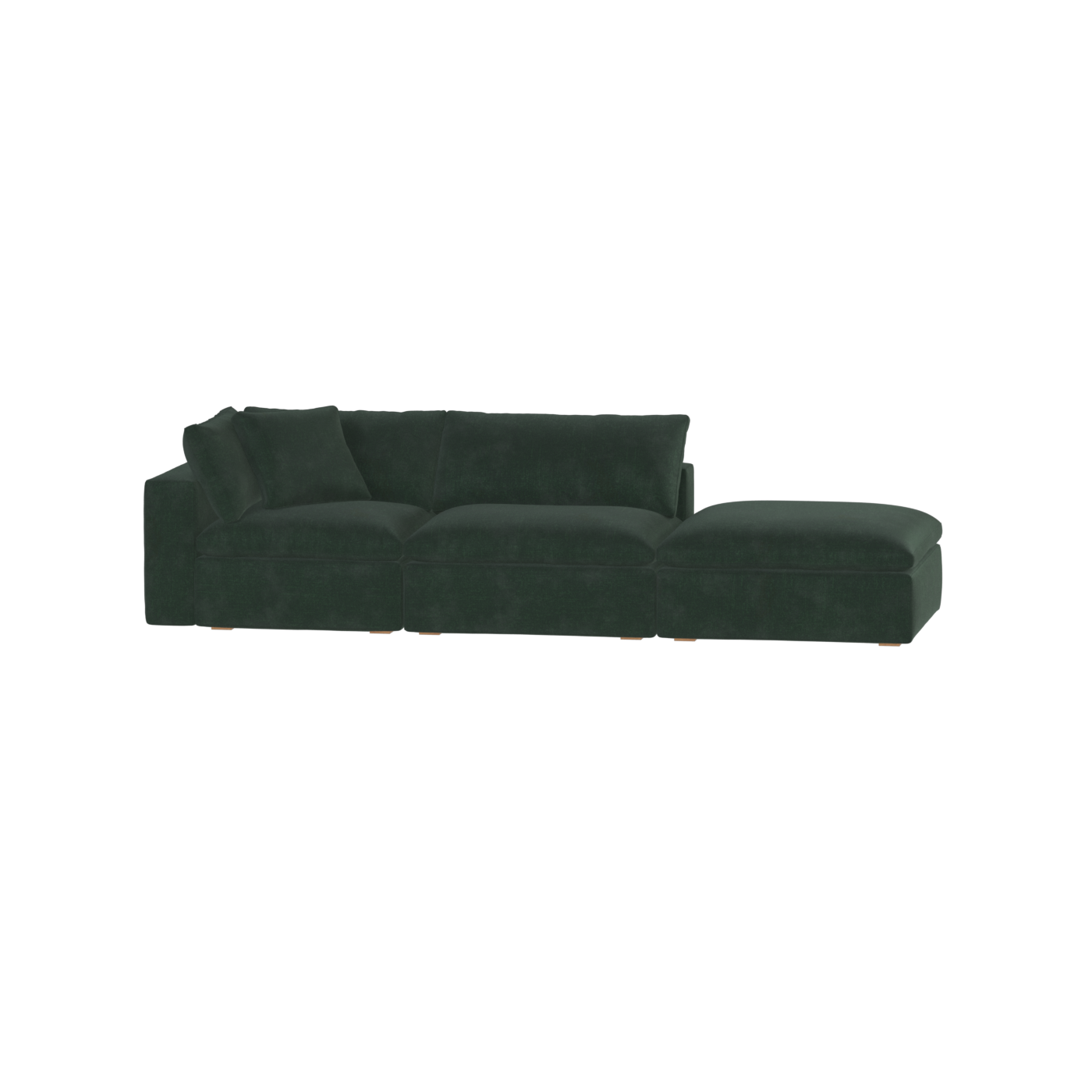Ari modular corner Sofa with pouffe - Wide fabric range