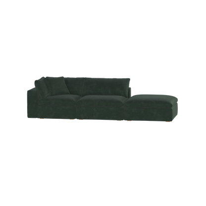 Ari modular corner Sofa with pouffe - Wide fabric range