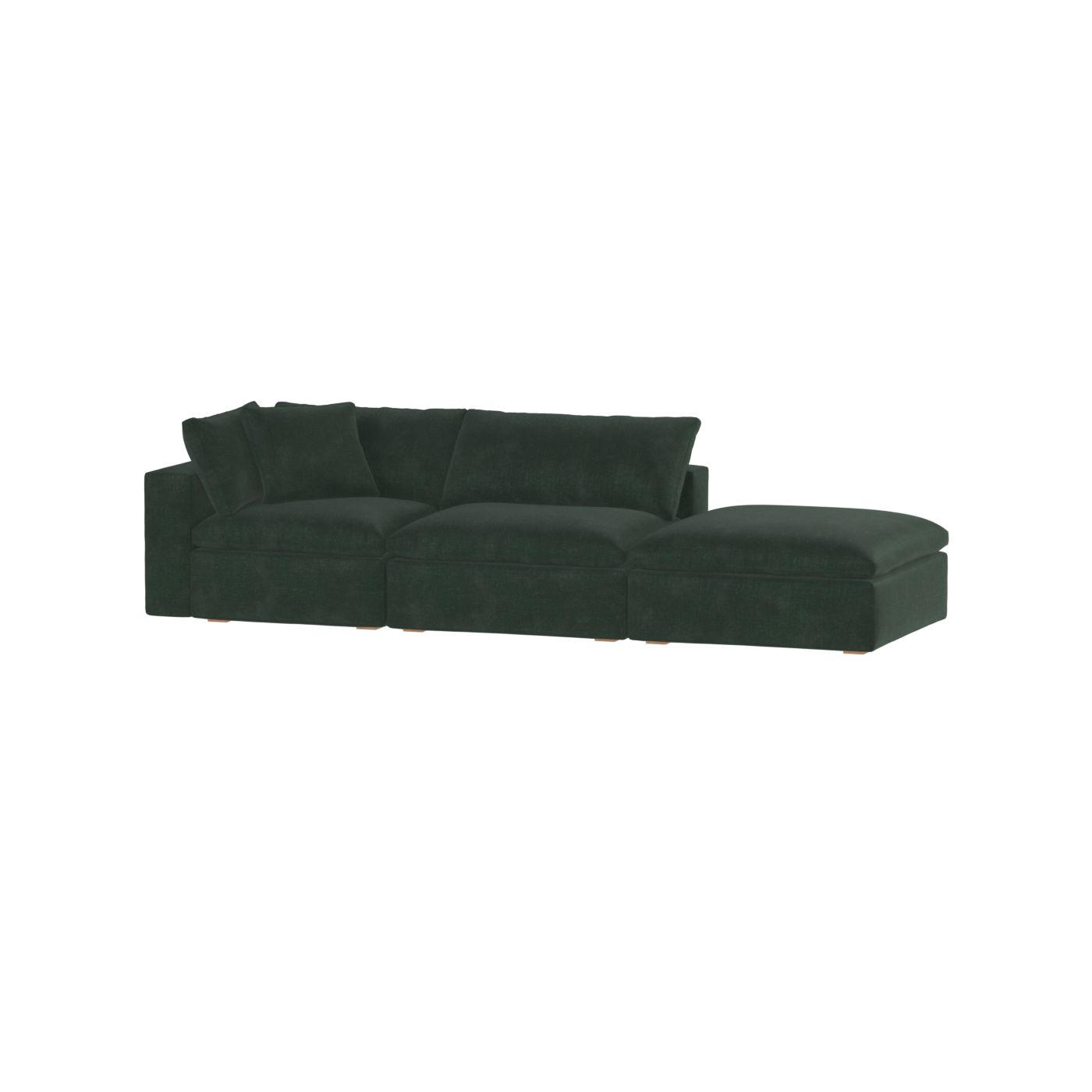 Ari modular corner Sofa with pouffe - Wide fabric range