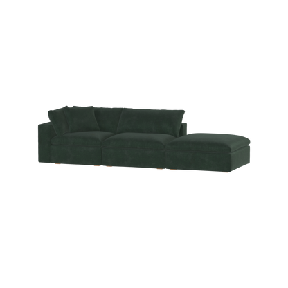 Ari modular corner Sofa with pouffe - Wide fabric range