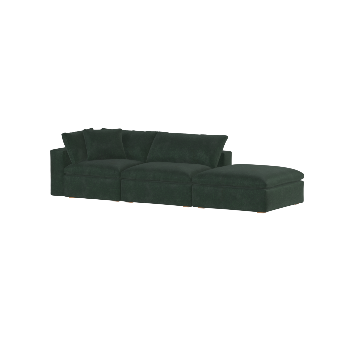 Ari modular corner Sofa with pouffe - Wide fabric range