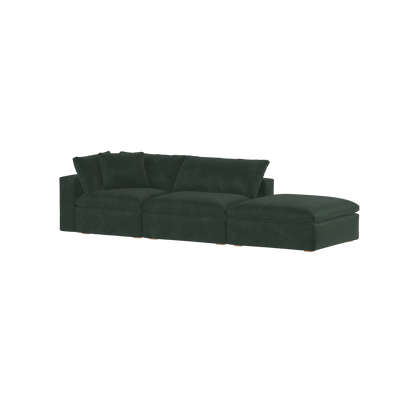 Ari modular corner Sofa with pouffe - Wide fabric range