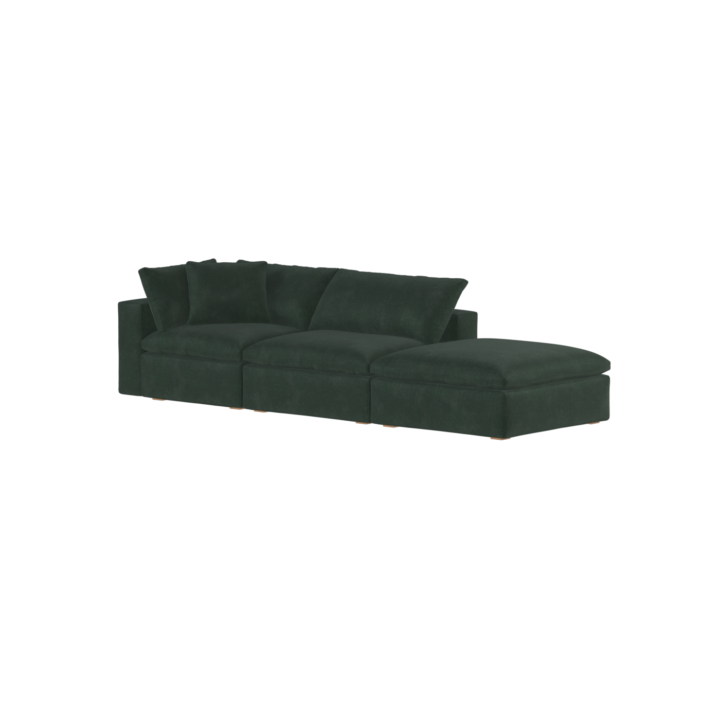 Ari modular corner Sofa with pouffe - Wide fabric range