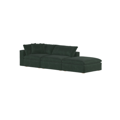 Ari modular corner Sofa with pouffe - Wide fabric range