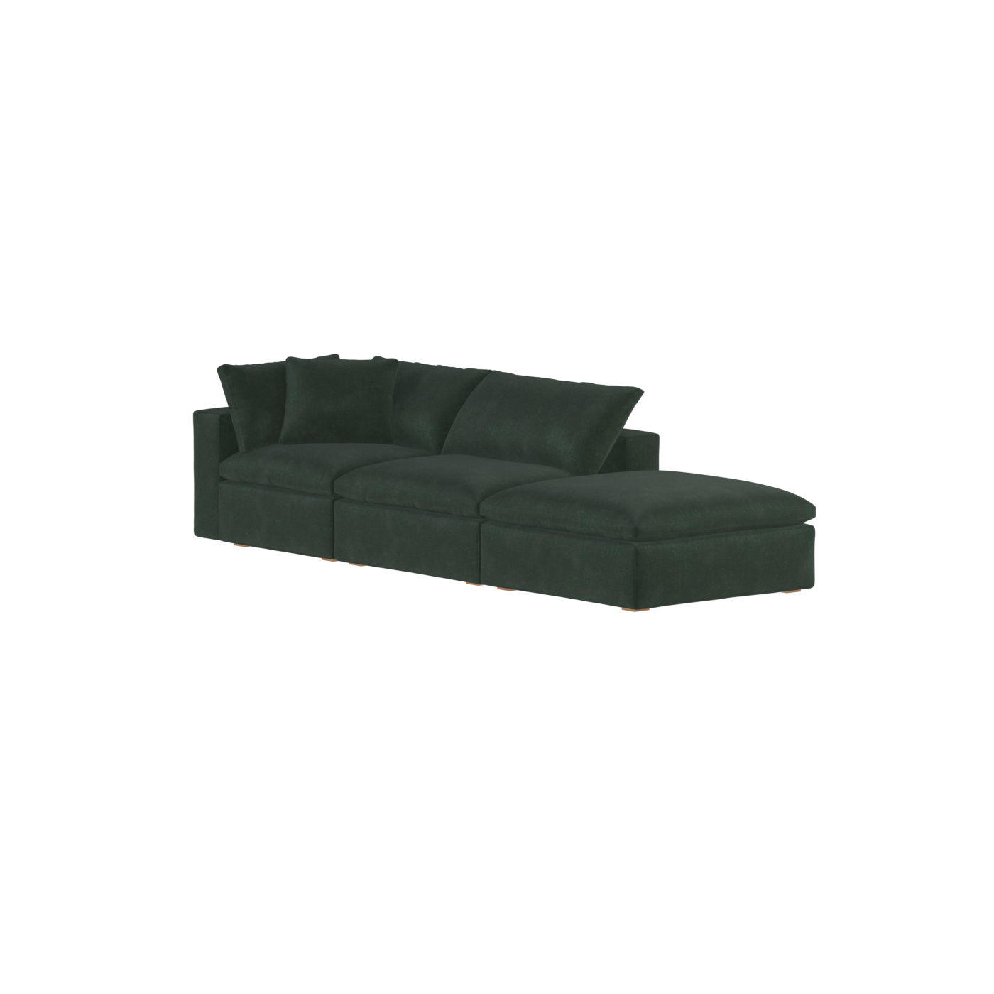 Ari modular corner Sofa with pouffe - Wide fabric range