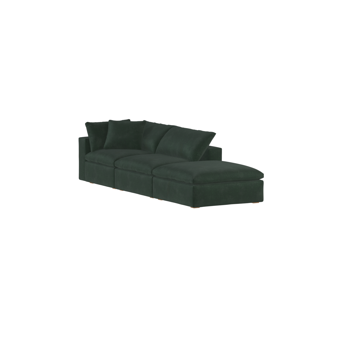 Ari modular corner Sofa with pouffe - Wide fabric range