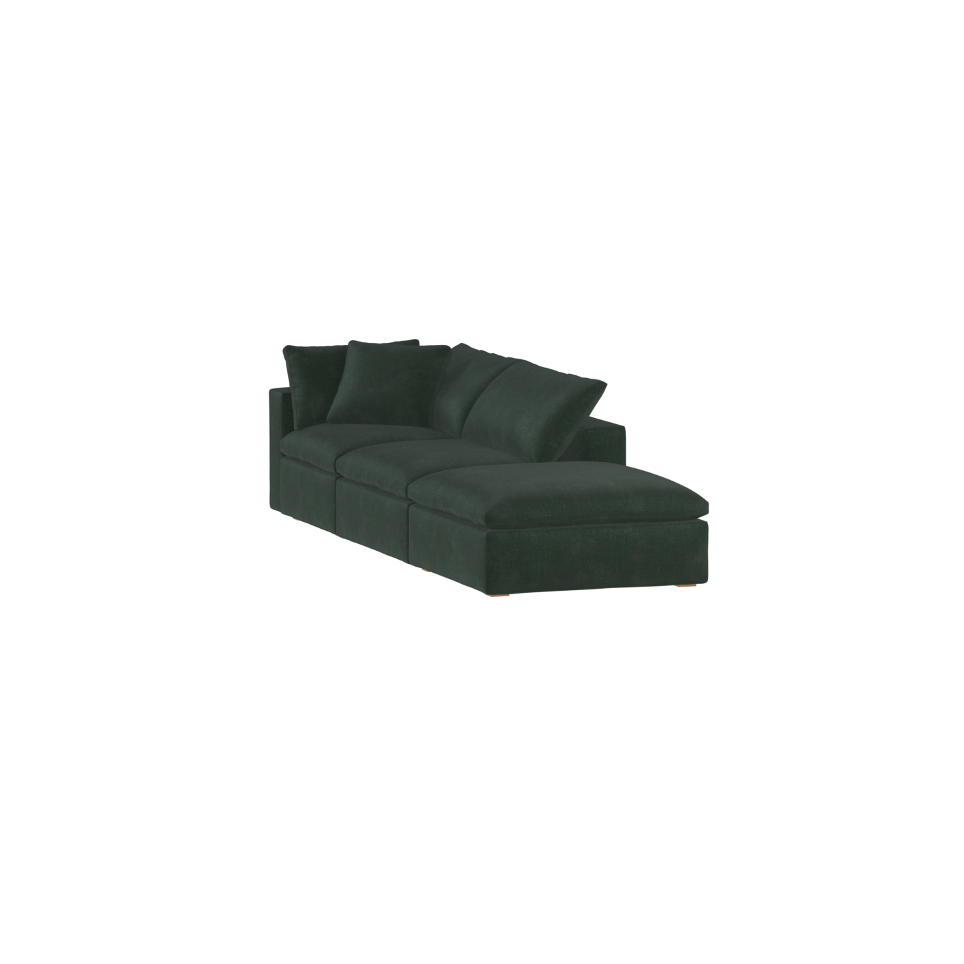 Ari modular corner Sofa with pouffe - Wide fabric range