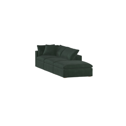 Ari modular corner Sofa with pouffe - Wide fabric range
